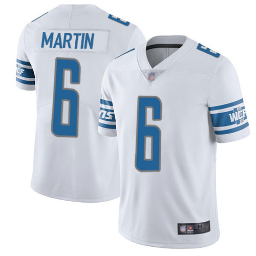 Detroit Lions Limited White Men Sam Martin Road Jersey NFL Football #6 Vapor Untouchable->youth nfl jersey->Youth Jersey